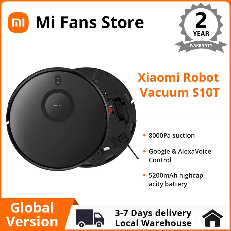 Robot odkurzacz automatyczny Xiaomi Robot Vacuum Cleaner S10T – wysyłka z Hiszpanii